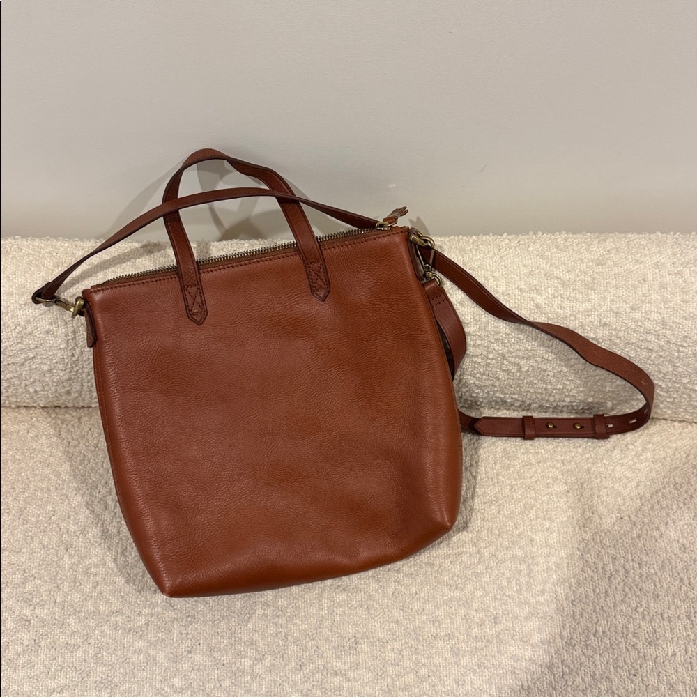 Madewell Leather Transport Zipper Bag